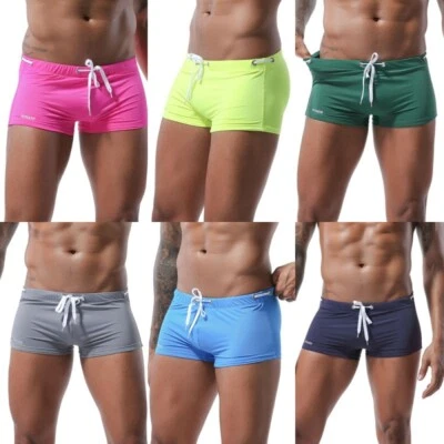 Costumi Da Bagno Estivi Da Uomo Boxer Sexy Pantaloncini Da Bagno ☆ - Immagine 1 di 4