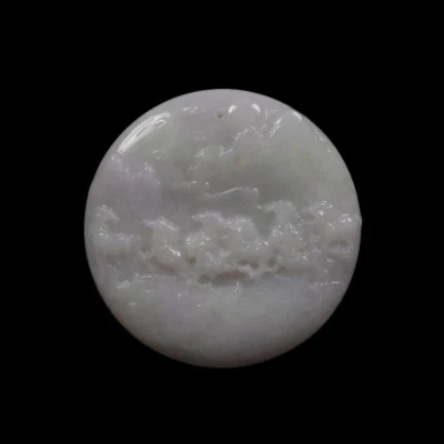 Colgante Caballo Jadeíta Verde Lavanda 100% Natural Grado A Certificado 01315 Foto 1 de 4