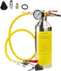 Car A/C Flush Canister Kit 220 PSI Gauge & Hose for AC Pipe Condenser Evaporator