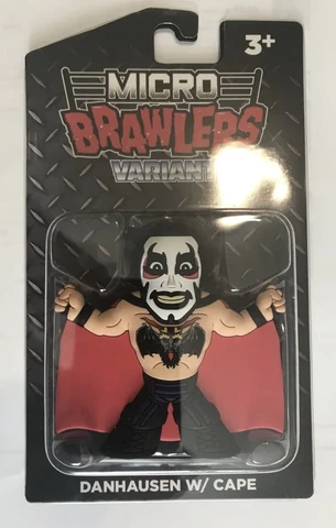 Danhausen with Cape Micro Brawler Variant AEW ROH Rare OOP + PIn Cover