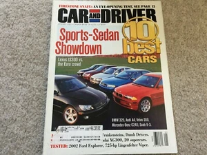 2001 Lexus IS300, BMW 325i, Mercedes C240, and 2002 Ford Explorer Magazine - Picture 1 of 1