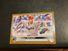 2022 Topps Series 1 Gold Parallel #'d /2022 Anthony Bender Marlins RC 160 Rookie
