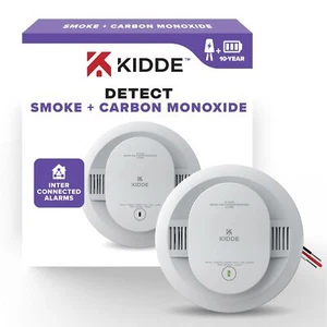 Kidde Hardwired Smoke & Carbon Monoxide Detector, 10-Year Battery Backup - Picture 1 of 8