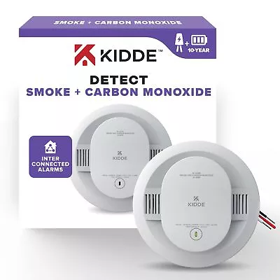 Kidde Hardwired Smoke & Carbon Monoxide Detector, 10-Year Battery Backup