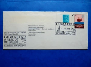 1978 Gibraltar Postal History Exhibition Warwick Commemorative Cover - Picture 1 of 2