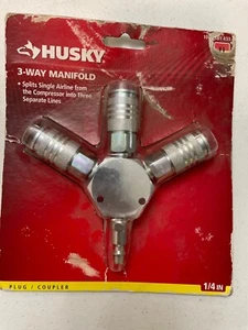 3 Way Manifold Inlet Connects to 1/4 in. Industrial Couplers NEW other - Picture 1 of 4