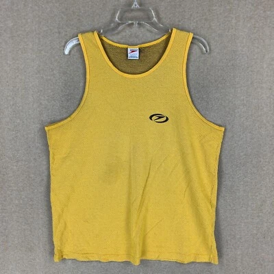 Camiseta deportiva vintage Speedo Tank L amarilla años 90 Y2K EE. UU. Foto 1 de 4