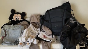 Neugeborenen Kleidung Jungen Gr. 50-68 & 2 Baby Tragen - Bundle - Bild 1 von 1