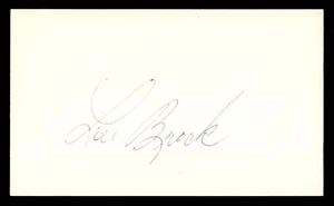 Lou Brock Index Card Auto Autograph *1 JSA - Picture 1 of 2