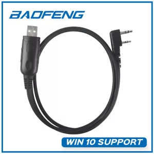 PROGRAMMING CABLE WIN10 FOR BAOFENG UV-5R BF-F8HP 88s TYT WOUXUN UV-5X GM-30 - Picture 1 of 4