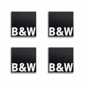 B&W Bowers Wilkins Speaker Logo Badge Emblem Aluminum 25mm(0.98")X25mm(0.98") - Picture 1 of 9