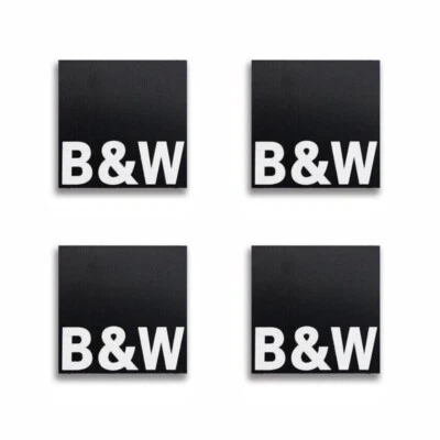 B&W Bowers Wilkins Altavoz Logo Insignia Emblema Aluminio 25mm (0.98")X25mm (0.98") Foto 1 de 4
