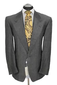 GIANNI VERSACE Sakko Gr. 50 halbgefüttert LEINEN Grau NEU rar NP: 4350 € - Bild 1 von 8