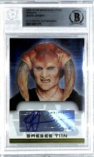 2006 Star Wars Evolution JESSE JENSEN "Saesee Tin" Signed Auto Card BAS Slabbed