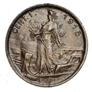 ITALIA 1 Centesimo 1915 variante 4 MANI - Periziata SPL Asse ruotato 45° RRR - Imagen 1 de 4