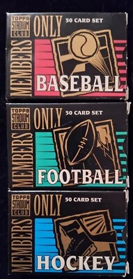 ⚾️🏈🏒1994 Topps STADIUM CLUB MEMBERS ONLY Baseball, Football, Hockey Card Sets  - Image 1 of 4
