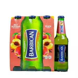 Barbican Malt Beverage Peach Flavor One (1) - 6 Pack 330ml - Picture 1 of 8