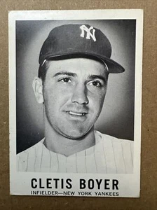1960 Leaf CLETIS BOYER #46 New York Yankees Vintage Baseball Card Set Break MINT - Picture 1 of 10