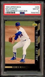 Nolan Ryan Card 1993 Upper Deck The Express Last Run #SP6 PSA 8