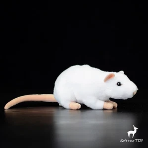 Kleine Maus Puppe Maus Plüschtier Maus Puppe Simulationstier grau weiß - Bild 1 von 12