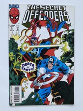 The Secret Defenders #8 Spider-Man Scarlet Witch Cap  Vintage Marvel Comics