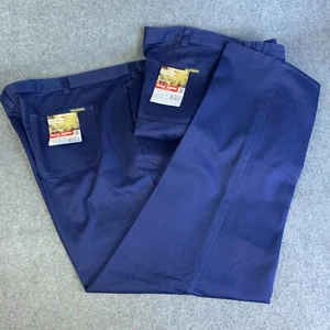 Hard Yakka Workwear Trousers x 2 Drill Pants Mens Plus Size 122S 48 Blue Y02501 - Picture 1 of 13