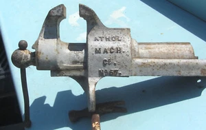 RARA INSOLITA MORSA DA BANCO VINTAGE ATHOL MACHINE CO N. 67 4" X 7 1/2 aperta. - Foto 1 di 6