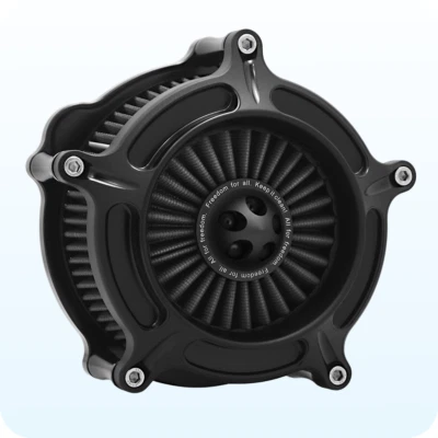 Black Air cleaner filter intake For harley davidson sportster 48 iron 883 xl883n - Image 1 of 4