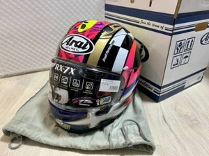 Casco completo Arai RX-7X Kevin Schwantz EE. UU. 30º [S-22,0 pulgadas, M-22,8 pulgadas, L-23,6 pulgadas] - Imagen 1 de 4