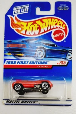 Hot Wheels 1998 First Editions 38/40 Red * Cat-A-Pult * Die-Cast collector #681 - Image 1 of 4