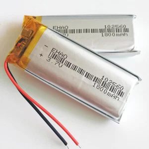 2 x STCK. 3,7 V 1800mAh Lipo Wiederaufladbarer Akku für Handy Kamera 102560 - Bild 1 von 6