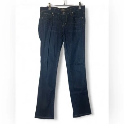 Citizens of Humanity Women 28 (**31) Ava Low Rise Straight Leg Soft Dark Jean - Image 1 of 4