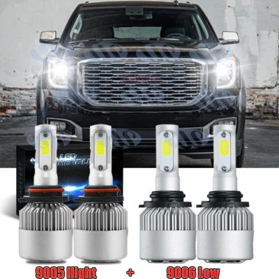 Kit de lâmpadas 6x conversão farol LED Suburban 9005 9006 para GMC K1500 K2500 Suburban 9005 9006 - Imagem 1 de 4