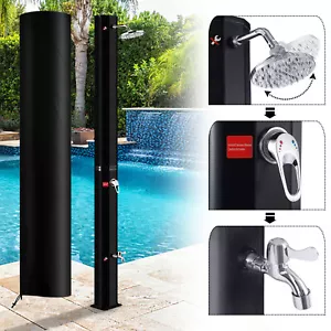 35L Solardusche Gartendusche Pooldusche Camping Solar Dusche Regendusche Schwarz - Bild 1 von 13