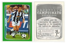 Obiettivo Campionato 2004-2005 Sticker #221 Alessandro Del Piero Unused