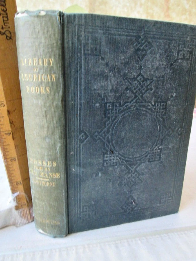 MOSSES From An OLD MANSE,2 Parts,1846, Nathaniel HAWTHORNE,1st ED.,Not 1st Issue - Image 1 of 1