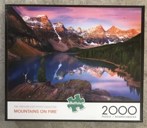 Mountains on Fire Photo Jigsaw Puzzle 2000 piece Buffalo Games 2020 Brand NEW! - Picture 1 of 2