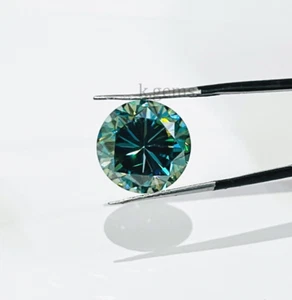 8-10 Ct Loose Blue Lab Created Diamond Brilliant Cut VVS1 Certified ! Jewelry - Picture 1 of 5