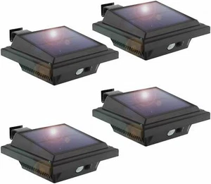 4 x Kabellos 40LED Solar Dachrinnenleuchte mit bewegungsmelder Außenbeleuchtung - Bild 1 von 11