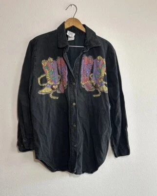 KWBL Bronce Estrellas y Botones Para Hombre Western Camisa Abotonada Botas Medianas Rodeo De Colección Foto 1 de 4