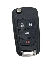 Chevrolet GM Key Fob Remote Flip Key 4 Button OEM Trunk Panic Lock Unlock Tested - Picture 1 of 5