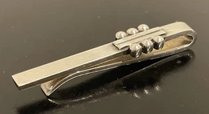 GEORG JENSEN Denmark STERLING SILVER Modernist TIE BAR CLIP CLASP #61A - Picture 1 of 4