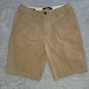 Hollister Classic Fit Chino Shorts Mens Size 28 Beige Khaki Epic Flex - Picture 1 of 9