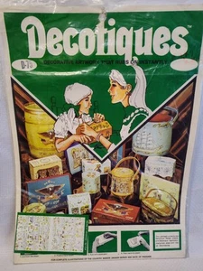 Vintage 1974 Decotiques*Craft Rub Ons*Decoupage*Scrapbooking*Children's Verses* - Picture 1 of 6