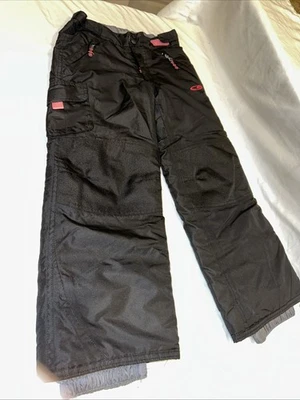 Pantalones de esquí de nieve Champion Kids Venture aislados en seco negros/rosa talla S  Foto 1 de 4