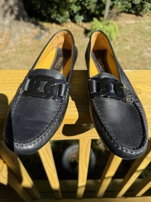 Mocasín Van Eli de cuero negro para mujer 7,5N Foto 1 de 4