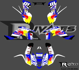 Graphics Kit for SUZUKI LTZ400 (2003-2008)  Also Kawasaki KFX - Bild 1 von 1