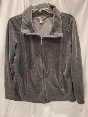 #475 Chaqueta De Colección Blanca Ciervo Para Mujer Talla M (8/10) Gris Terciopelo Terciopelo Chaqueta de Pista Foto 1 de 4