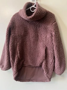 Lululemon Warmth Restore Long Pullover Fleece Smoky Topaz Women’s 4 Sherpa - Picture 1 of 10