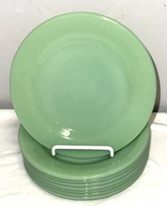 8 platos de ensalada Fire King JADEITE RESTAURANTE WARE 6 3/4" - Imagen 1 de 2